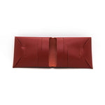Charger l&#39;image dans la galerie, portefeuille en cuir recyclé origami WOODSTAG leather wallet rouge
