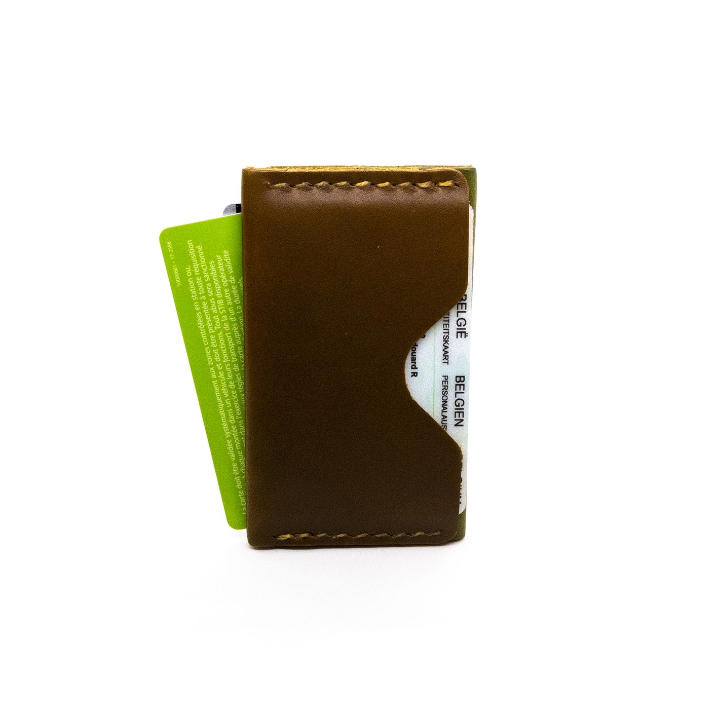 Porte-cartes en cuir recyclé WOODSTAG 