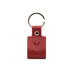 Charger l&#39;image dans la galerie, Porte-clés en cuir recyclé WOODSTAG rouge
